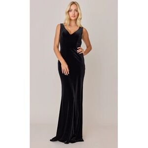 revelry black satin dress Revelry Wren Satin Bridesmaid Dress